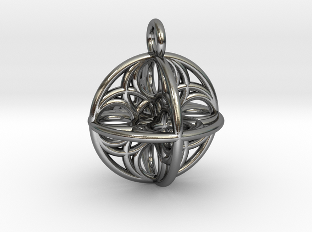 Eggsense 3D in Polished Silver