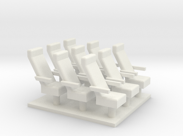Caboose chairs X9 in White Natural Versatile Plastic