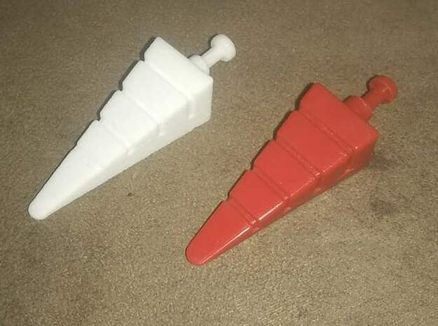 Giant Acroyear Acrojet Missiles in Red Processed Versatile Plastic: Large