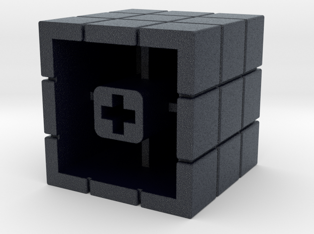 Artisan Cherry keycap Rubiks Cube in Black PA12