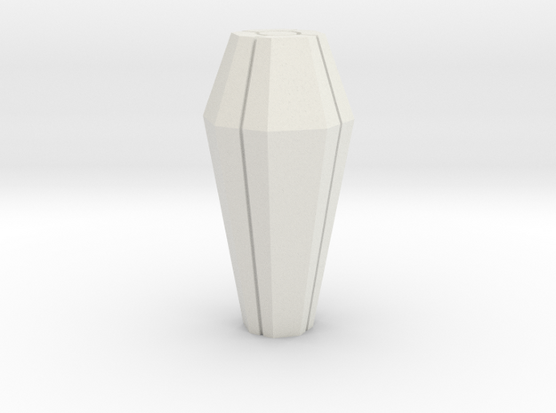 Necron Monolith Crystal Replacement - Grooved in White Natural Versatile Plastic