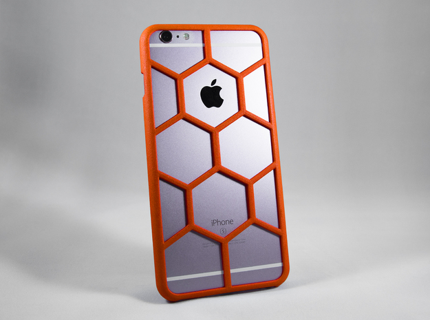 iPhone 6 Plus DIY Case - Hexelion in Red Processed Versatile Plastic