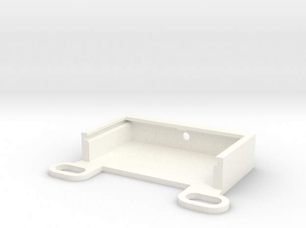P3DH02, Housing Frame Mount in White Processed Versatile Plastic
