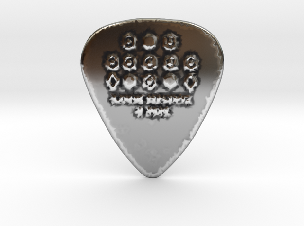 Luck Rising 1mm "Raw" Guitar Pick in Antique Silver
