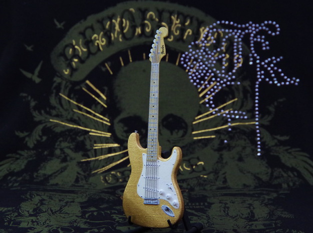 Fender Stratocaster, Scale 1:6 in White Processed Versatile Plastic