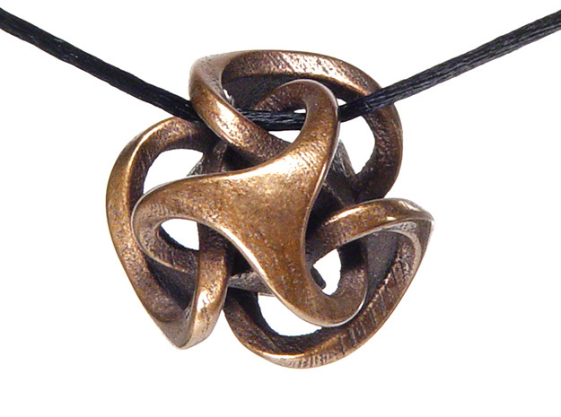 Ora Pendant in Polished Bronze Steel