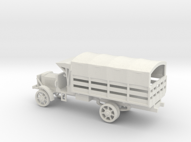 1/72 Scale Liberty Truck Cargo with Cover in White Natural Versatile Plastic