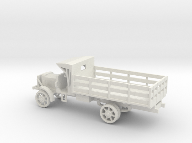 1/87 Scale Liberty Truck Cargo with Cab Cover in White Natural Versatile Plastic