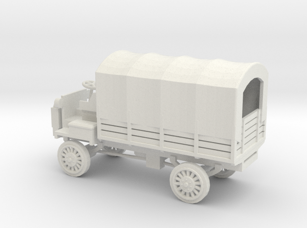 1/48 Scale FWD B 3-Ton 1917 US Army Truck with Cov in White Natural Versatile Plastic