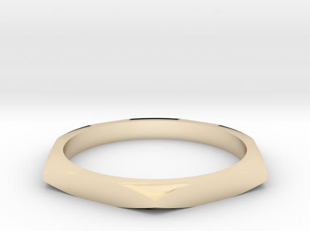 nut ring All Sizes in 14k Gold Plated Brass: 10 / 61.5