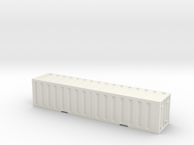1:350 scale _single_container in White Natural Versatile Plastic