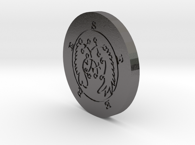 Seere Coin in Polished Nickel Steel