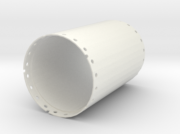 Casing joint 2000mm, length 3,00m in White Natural Versatile Plastic