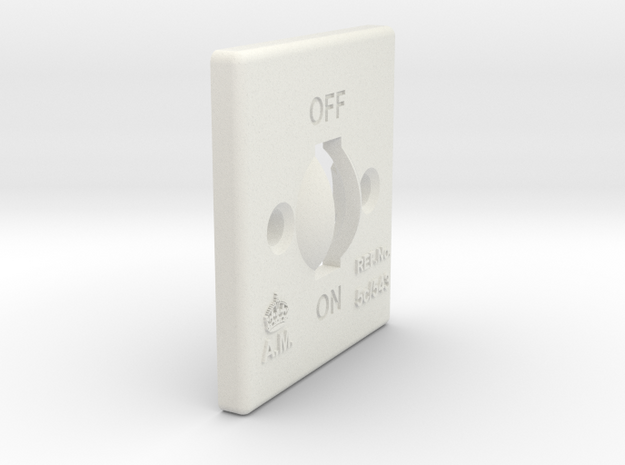 08.01.02.04.02 Switch Cover (4) in White Natural Versatile Plastic