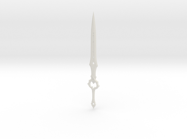 1:6 Miniature Infinity Blade Sword in White Natural Versatile Plastic