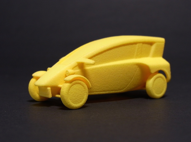 1:43 Fp-commuter in Yellow Processed Versatile Plastic