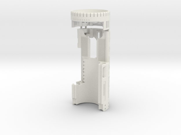 Graflex Mentor - Var2 Part9 Style1 - Power Module in White Natural Versatile Plastic