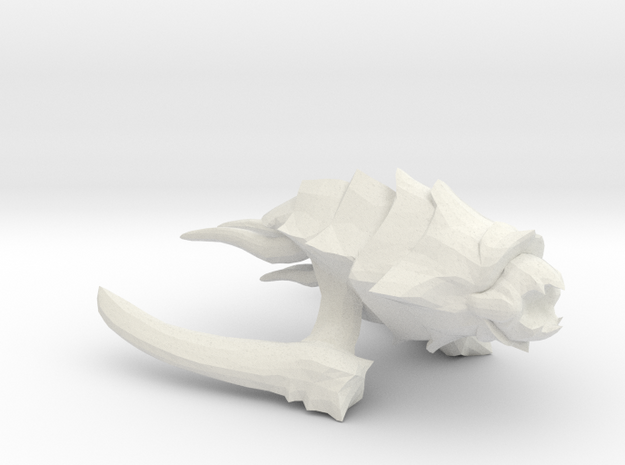 Kraken Beastship - Concept D in White Natural Versatile Plastic