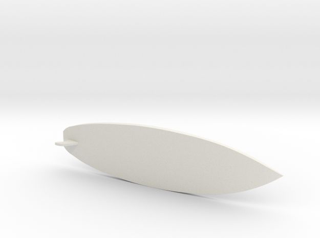 Surf board in White Natural Versatile Plastic: 1:16