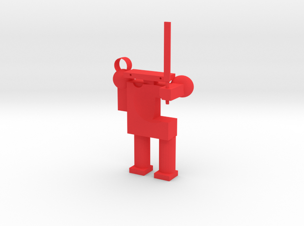 Robot in Red Processed Versatile Plastic