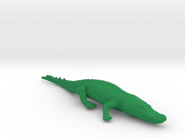 Alligator Relaxing Set in Green Processed Versatile Plastic: 1:87 - HO