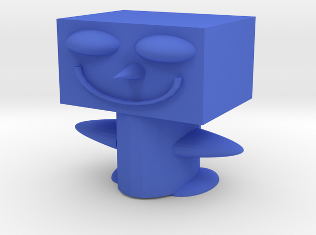 Crazy Dude in Blue Processed Versatile Plastic
