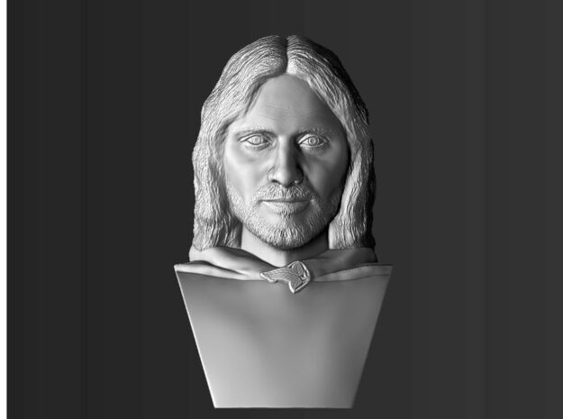 Aragorn from the Lord of the Rings bust in White Natural Versatile Plastic