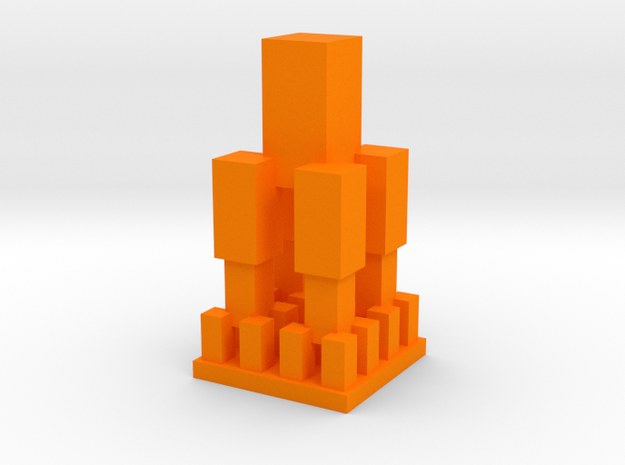Replitower in Orange Processed Versatile Plastic: 1:8