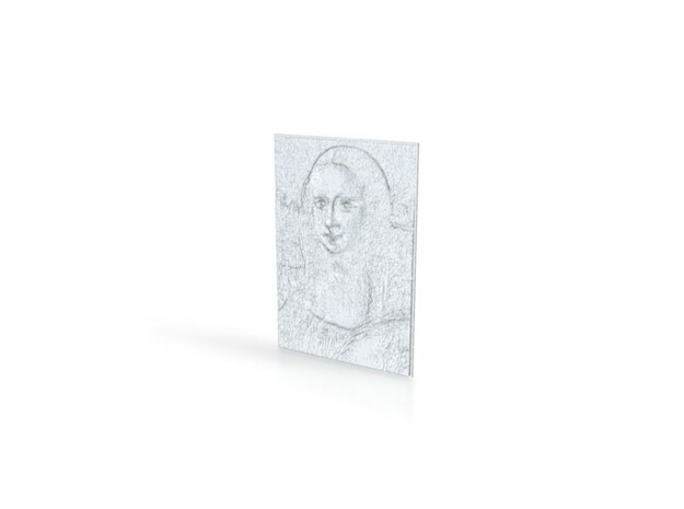 Mona Lisa in White Natural Versatile Plastic