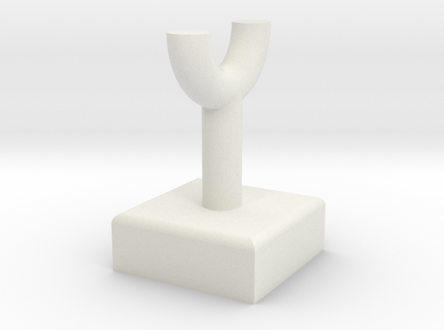 Pipe Pillar v1 #1 in White Natural Versatile Plastic