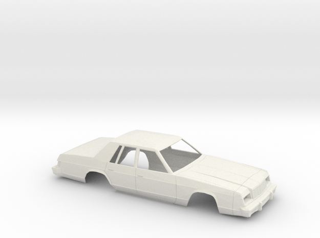 1/18 1979-81 Dodge St Regis Shell in White Natural Versatile Plastic