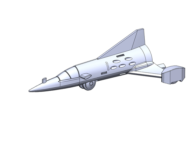 LSR1965 WingfotExpres2 JATO rocket car in Tan Fine Detail Plastic: 1:400