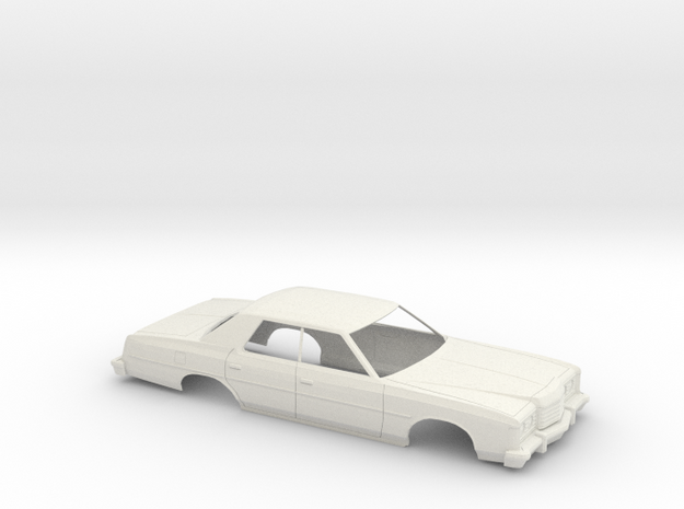 1/18 1974 Ford LTD Sedan Shell in White Natural Versatile Plastic