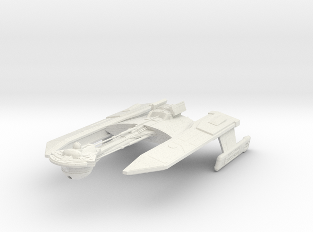 Klingon ForMar Class D  Cuiser in White Natural Versatile Plastic