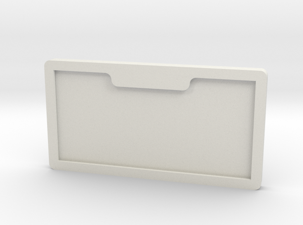 number plate holder in White Natural Versatile Plastic