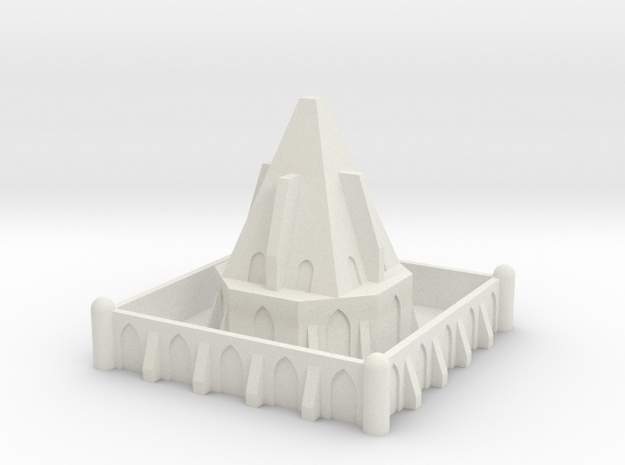 Epic Scale Imperial Temple Terrain in White Natural Versatile Plastic