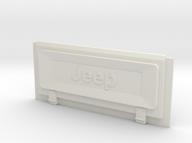 Tamiya Jeep YJ to CJ Tailgate Conversion in White Natural Versatile Plastic