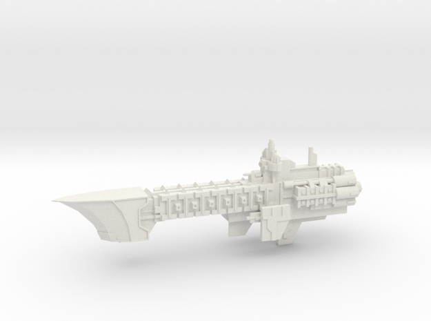 Navy Light Frigate - Concept 1 in White Natural Versatile Plastic