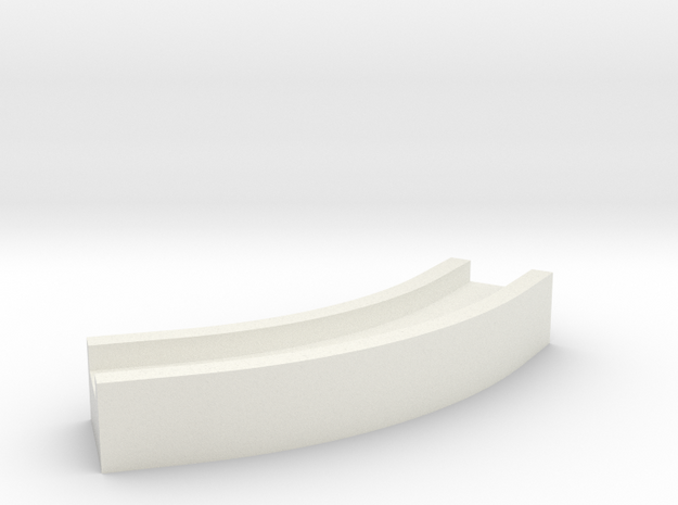 Aqueduct Channel Bend 45 degrees in White Natural Versatile Plastic