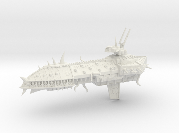 Possessed Chaos Capital Ship - Concept 1  in White Natural Versatile Plastic
