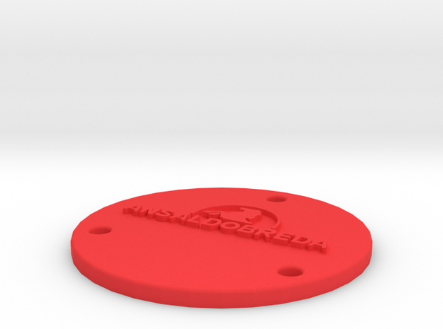 wheel cover fs in Red Processed Versatile Plastic