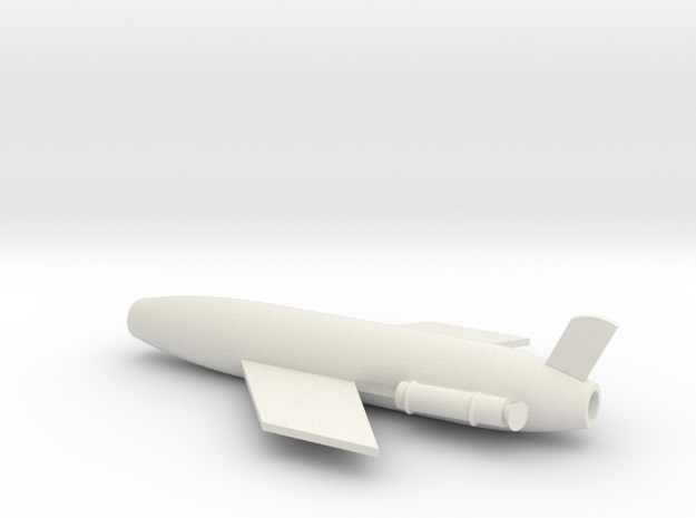 1/96 Scale SSM-N-8A Regulus I Missile in White Natural Versatile Plastic