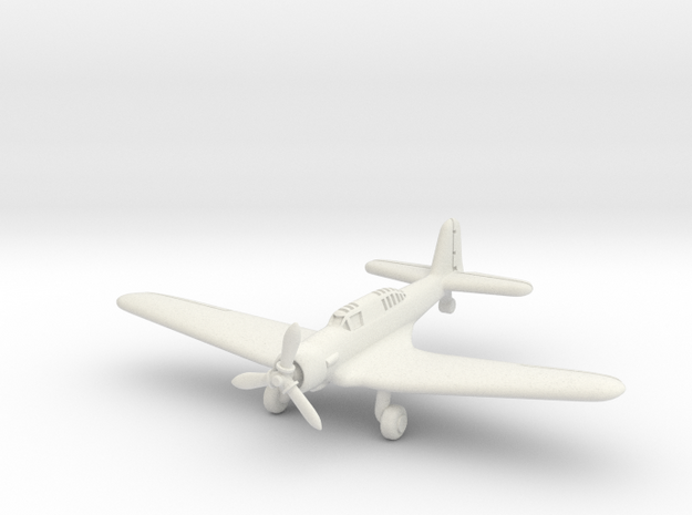 Northrop A-17A Nomad (Landing Gear extended) 1/285 in White Natural Versatile Plastic