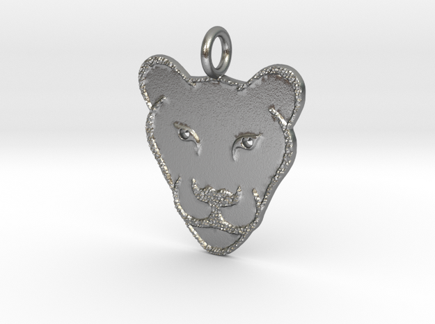 Lioness in Natural Silver
