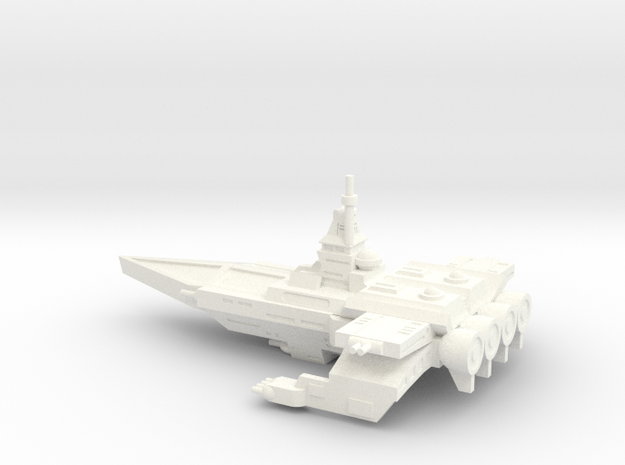 TCS Tiger's Claw - Bengal-class Strike Carrier in White Processed Versatile Plastic