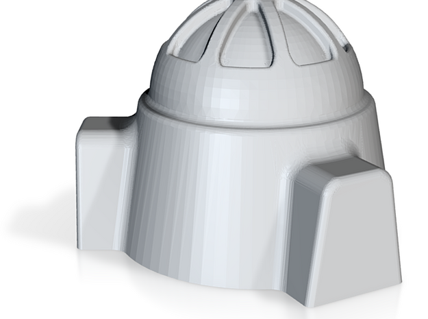 2mm / 3mm Domed Building in Tan Fine Detail Plastic