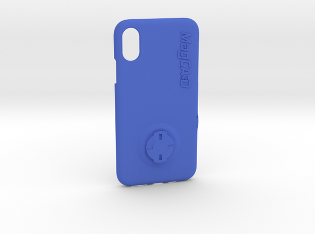 iPhone XS Wahoo Mount Case in Blue Processed Versatile Plastic