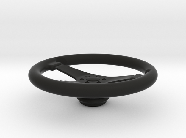 1/4 Scale Steering Wheel in Black Premium Versatile Plastic