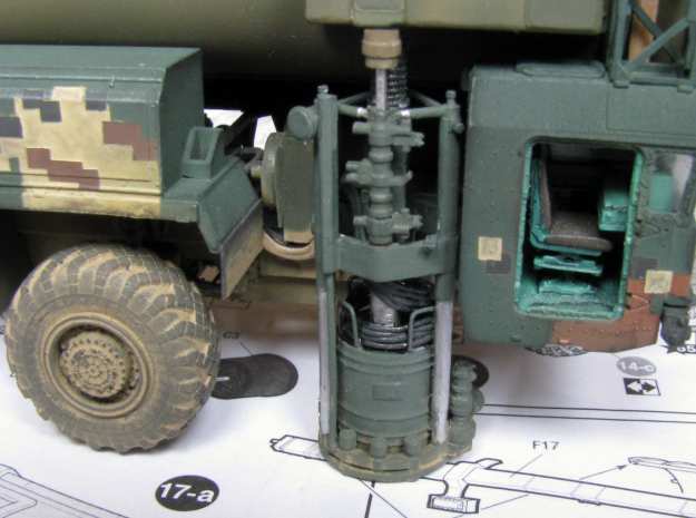 1:72 correct gyroscope for SS-25 Topol launcher in Tan Fine Detail Plastic