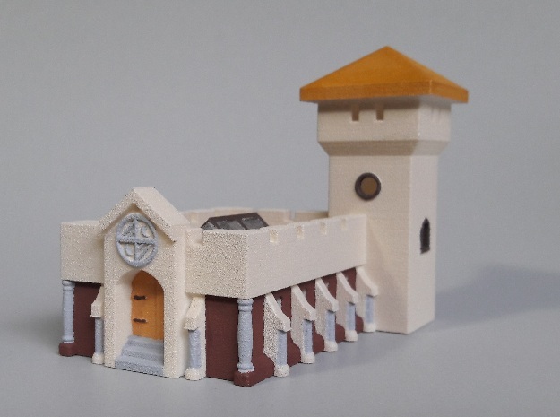Great Hall from the Dark Eye RPG in White Natural Versatile Plastic